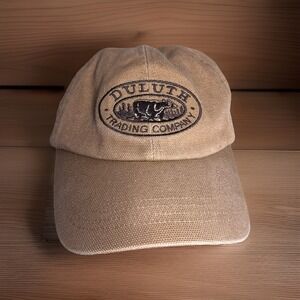 DULUTH TRADING Company Brown Cotton Baseball Hat Fleece Insulated Strapback M/L